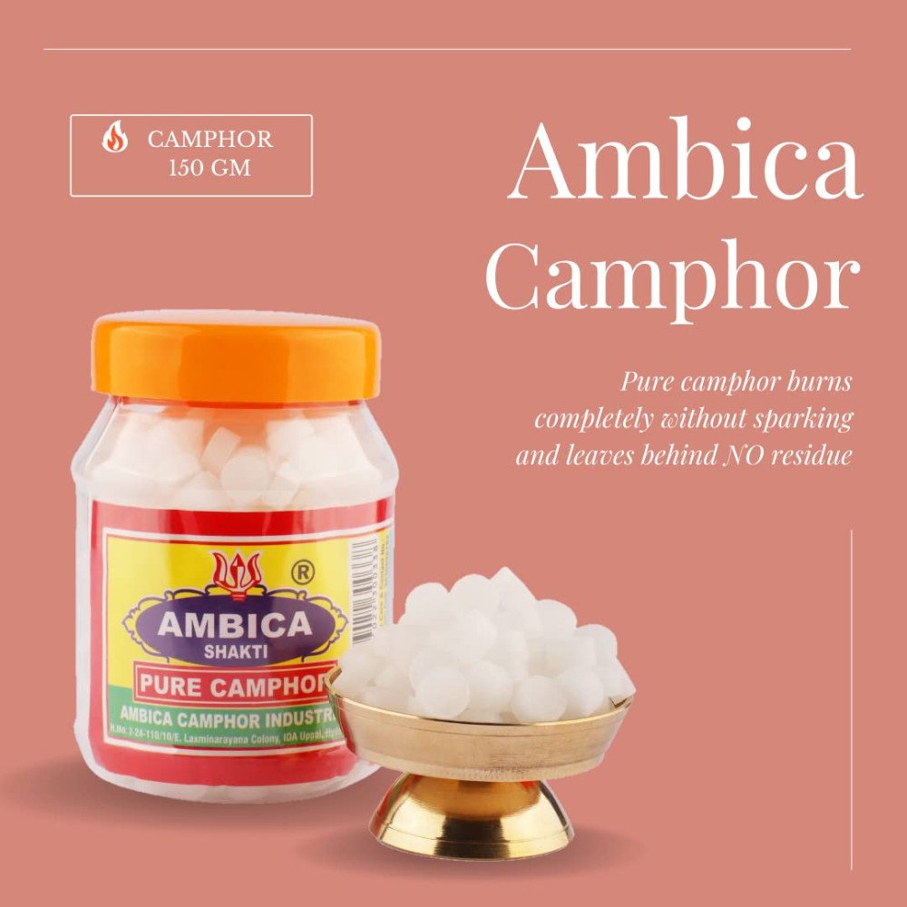 Ambika Shakti Pure Camphor 150 Grams